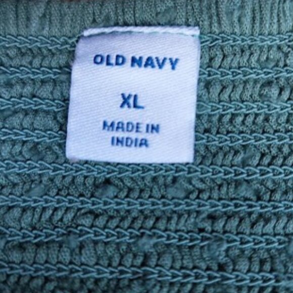 Sleeveless V-Neck Cotton Blend Blouse Size XL - Picture 6 of 7